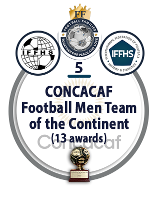 CONCACAF Football Men Team of the Continent (13 awards).
